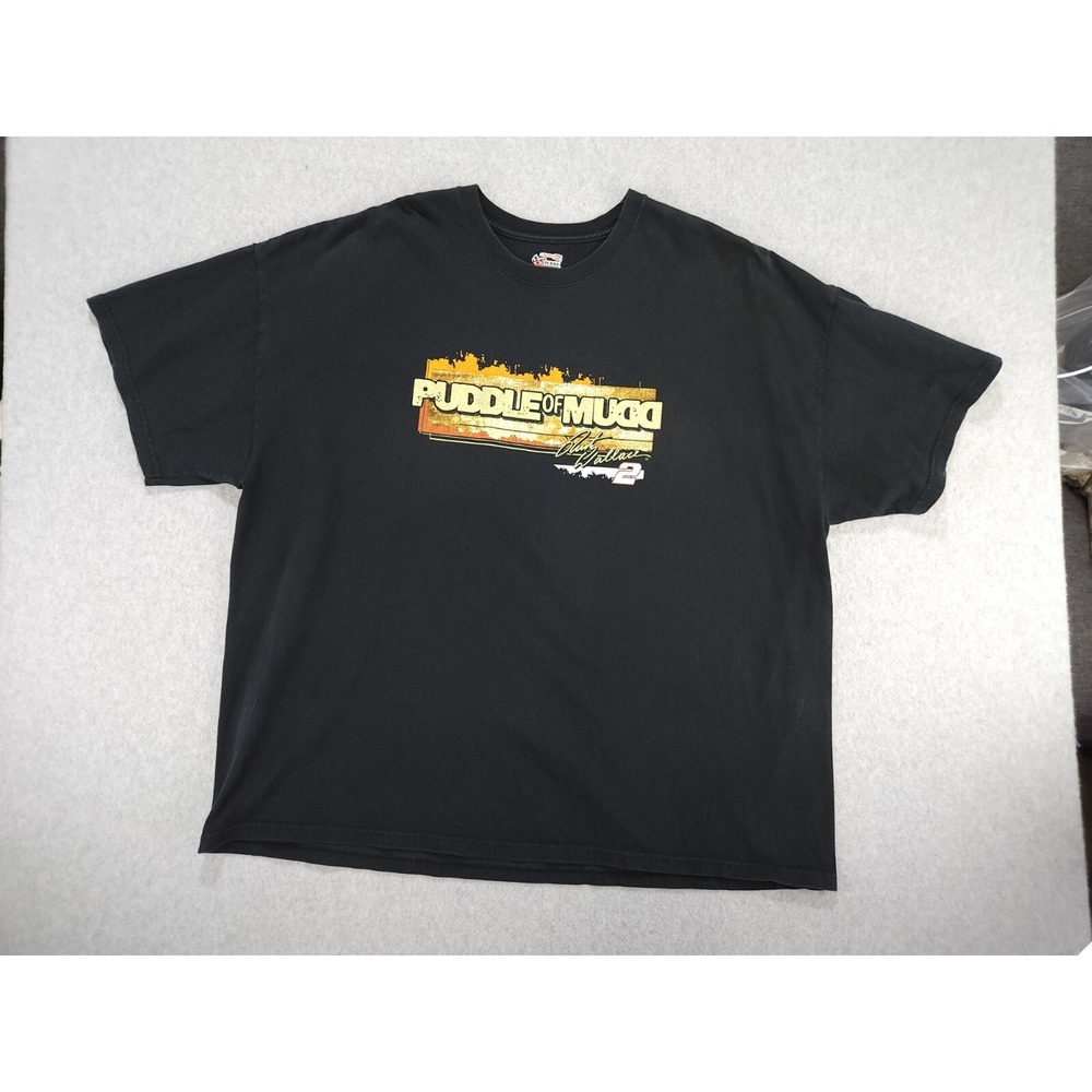 Vintage Puddle Of Mudd Concert T-SHIRT Nascar Chase Authentics Rusty Wallace 2XL